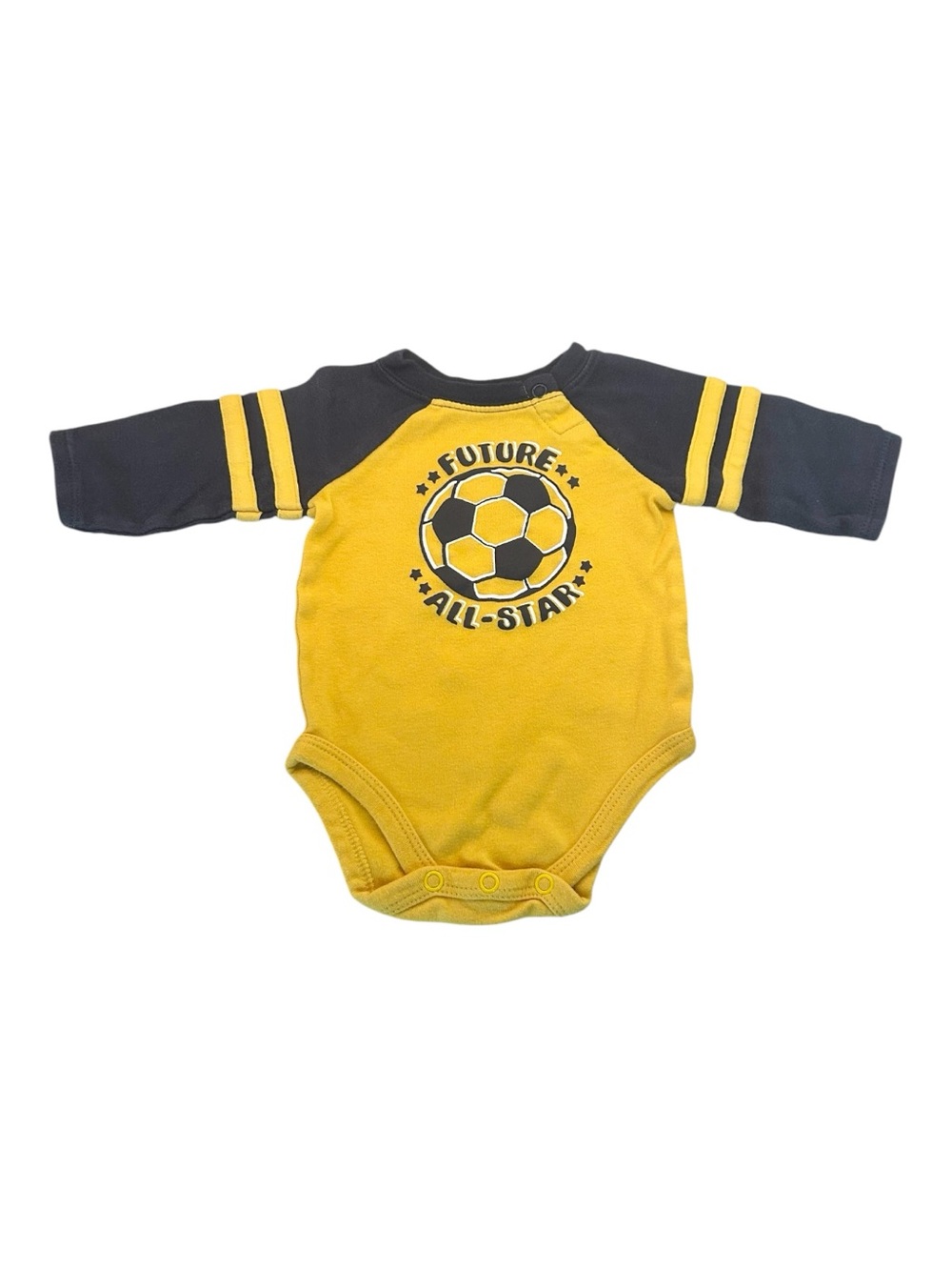 Garanimals Baby Soccer‎ Future All-Star Long Sleeve Bodysuit Onesie 0-3 Months